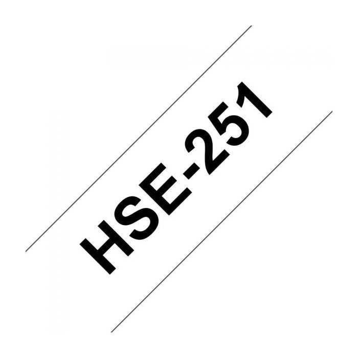 Стрічка для принтера етикеток UKRMARK B-HS251, термоусадочная трубка 23,6мм х 1,5м, black on white, совместимая с HSe251 (900533) зображення 2