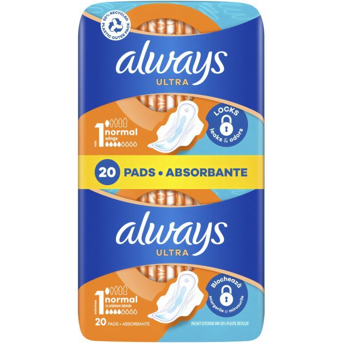 Гигиенические прокладки Always Ultra Normal (Размер 1) 20 шт. (8006540995839) изображение 2