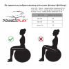 Мяч для фитнеса PowerPlay 4001 65см Ліловий + помпа (PP_4001_65_Lilac) изображение 5