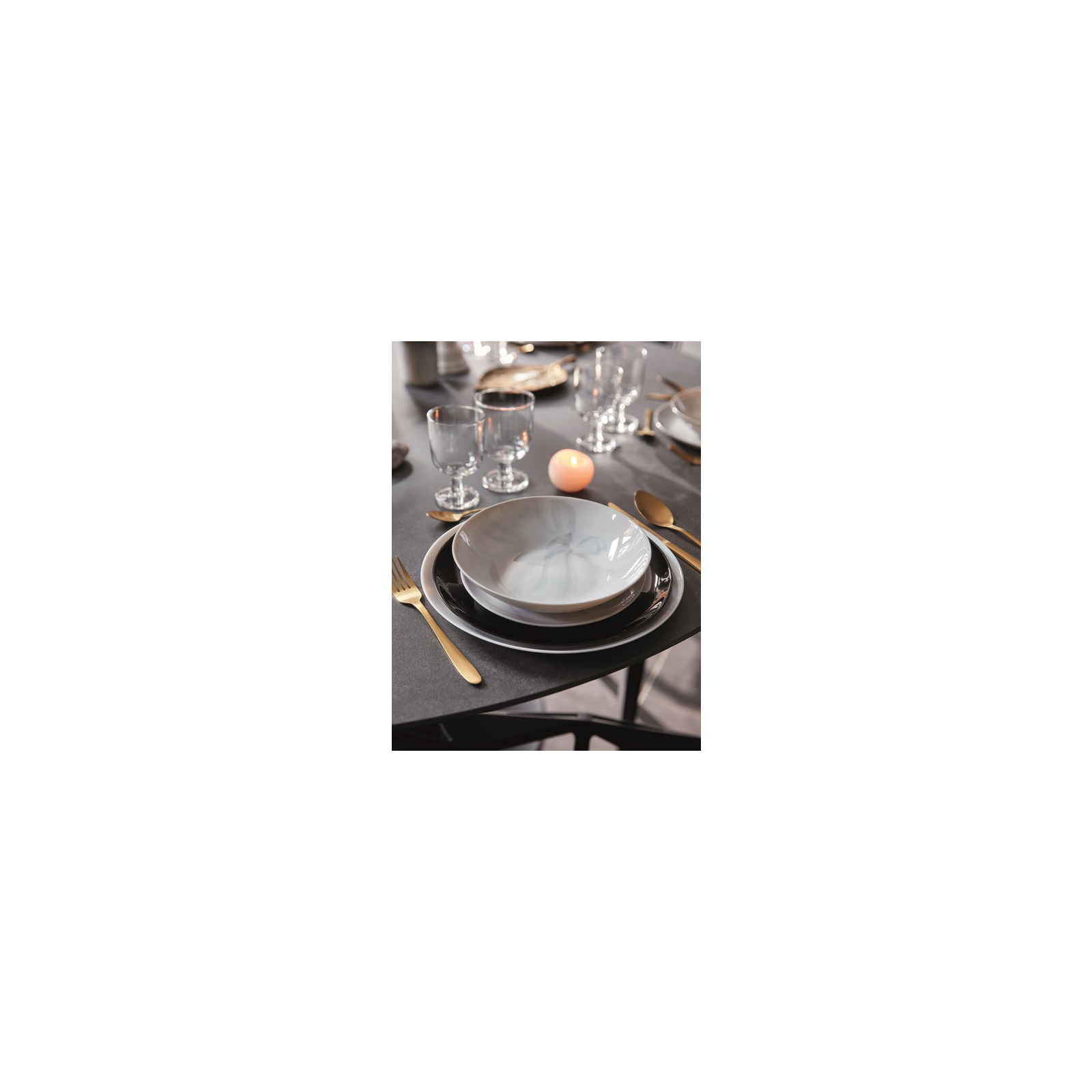 Тарілка Luminarc Diwali Marble Granit 20 см супова (P9835) зображення 2