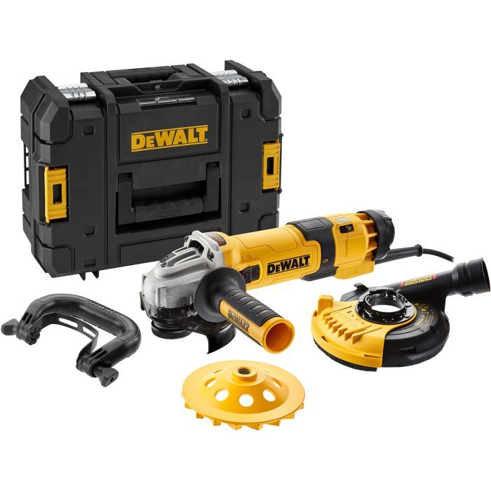 Шлифовальная машина DeWALT 1500 Вт, 2800-10000 об/мин, d=125 мм, кейс (DWE4257KT) изображение 4
