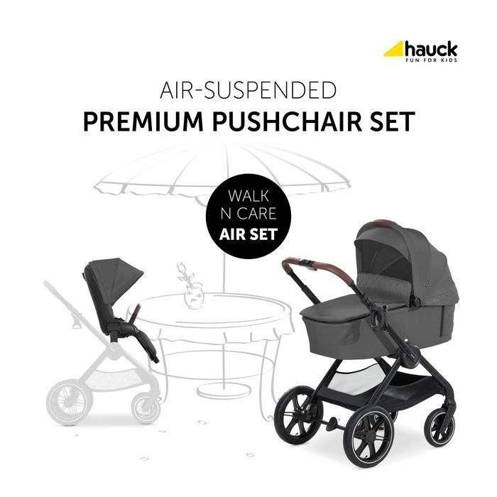 Коляска Hauck 2 в 1 Walk N Care Air (Black) (16547-8) зображення 10