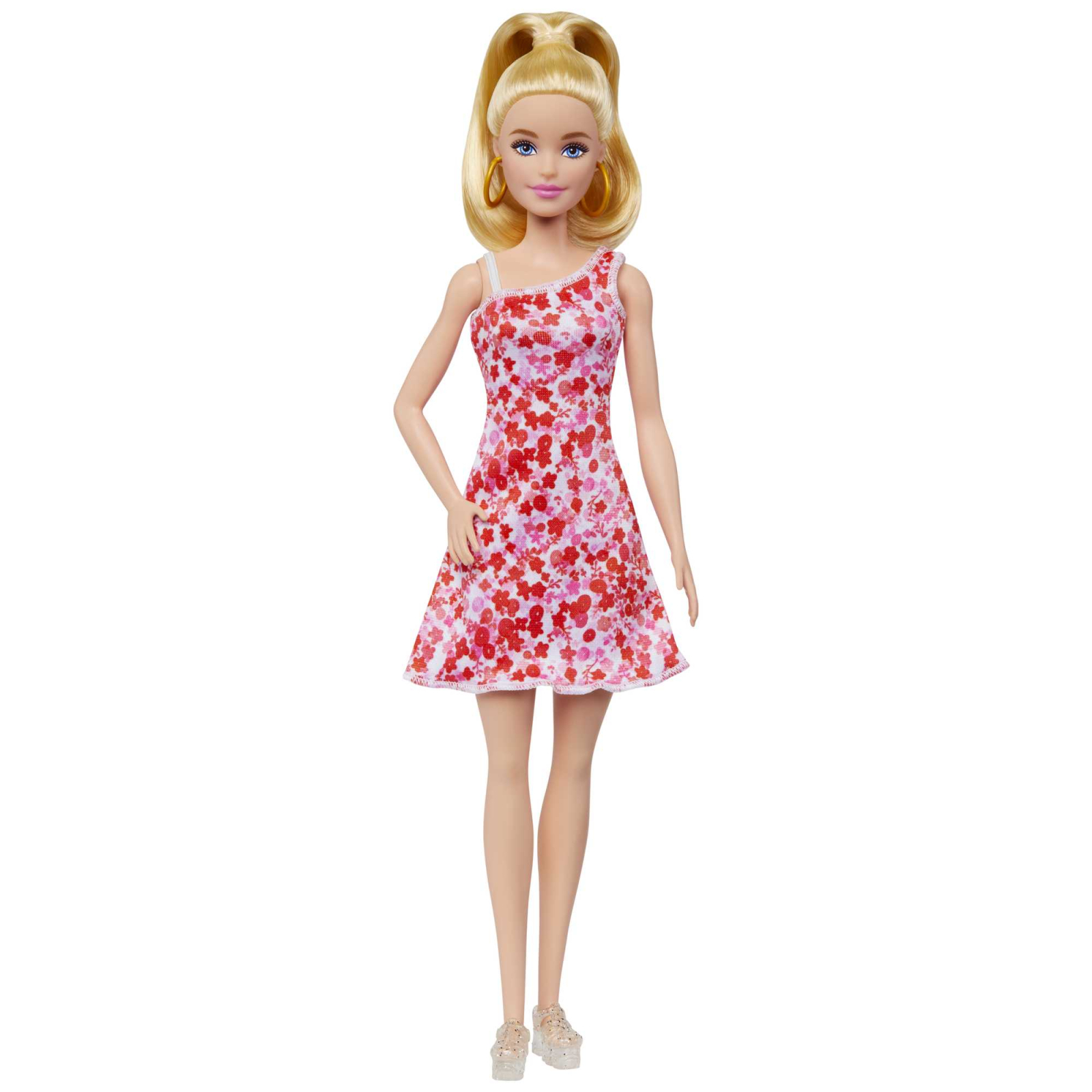 Кукла Barbie Fashionistas в сарафане в цветочный принт (HJT02)
