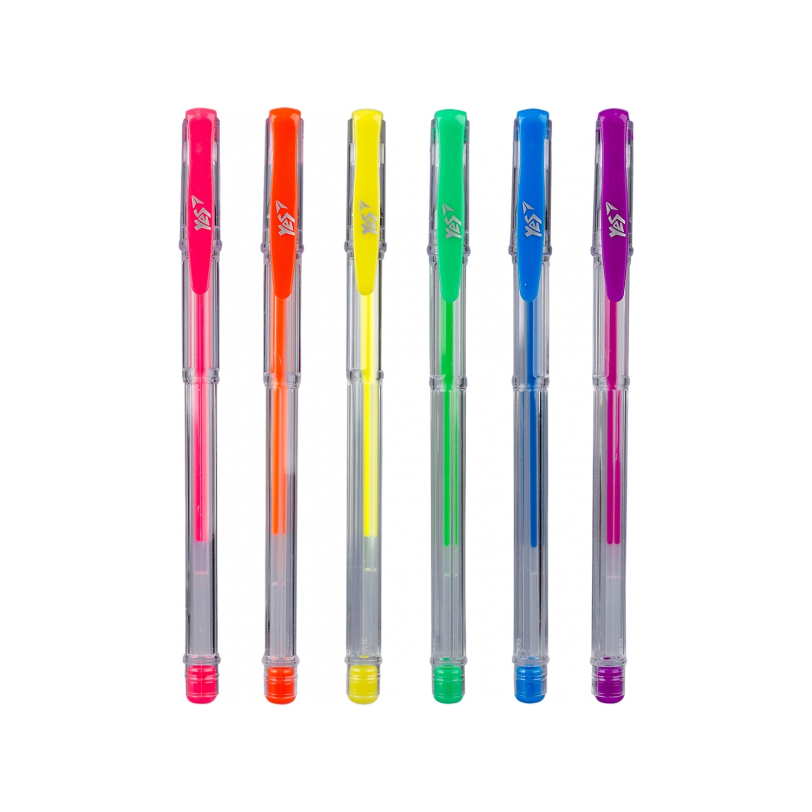 Ручка гелевая Yes Neon набор 6 шт (411706) изображение 3