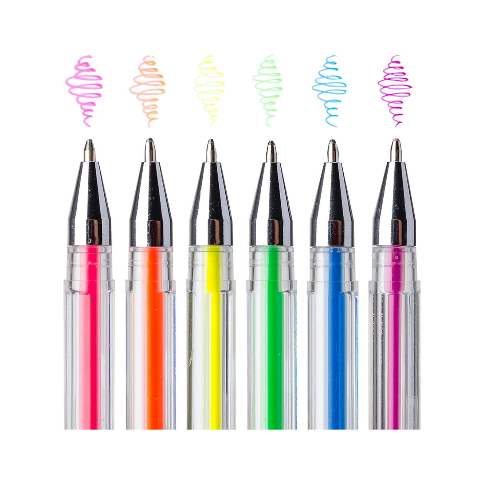 Ручка гелева Yes Neon набір 6 шт (411706) зображення 4