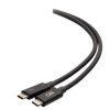 Дата кабель USB-C to USB-C 0.8m Thunderbolt 4 40Gbs Black C2G (C2G28886)