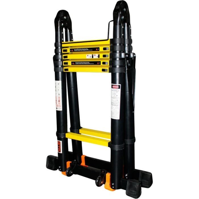 Драбина GTM трансформер телескопічна 2*6сх 1,0-5,0м анодований алюміній (KME3050B/2.5+2.5) зображення 2