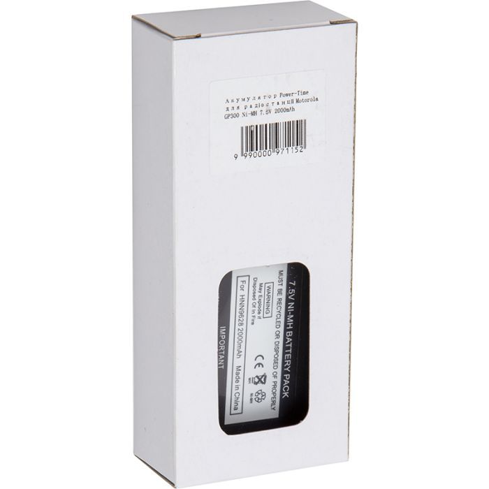 Аккумуляторная батарея Motorola GP300 Ni-MH 7.5V 2000mAh Power-Time (PTM-300) изображение 5