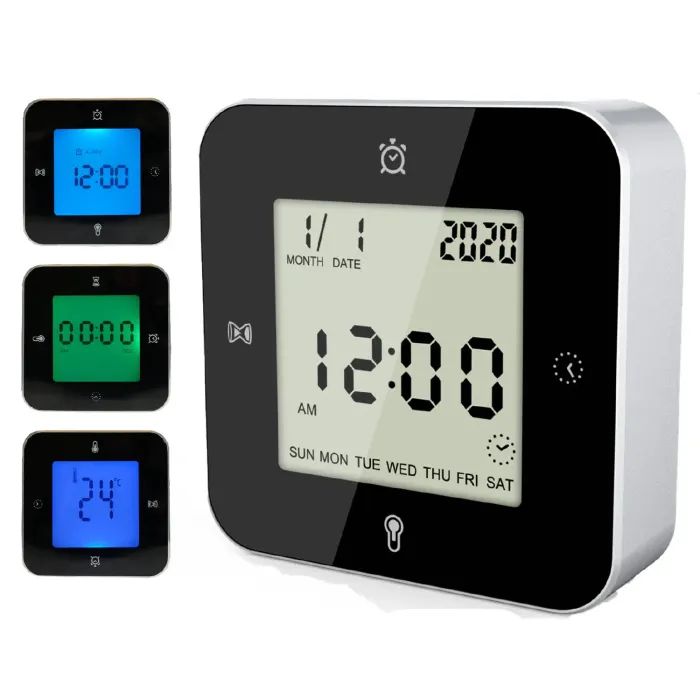 Настольные часы Technoline WT344 Black/Silver (DAS301304) изображение 3