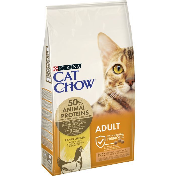 Сухой корм для кошек Purina Cat Chow Adult с курицей 15 кг (5997204514127) изображение 2