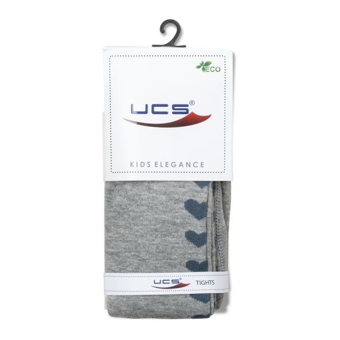 Колготки детские UCS Socks с сердечками (M0C0301-1443-5G-black) изображение 2