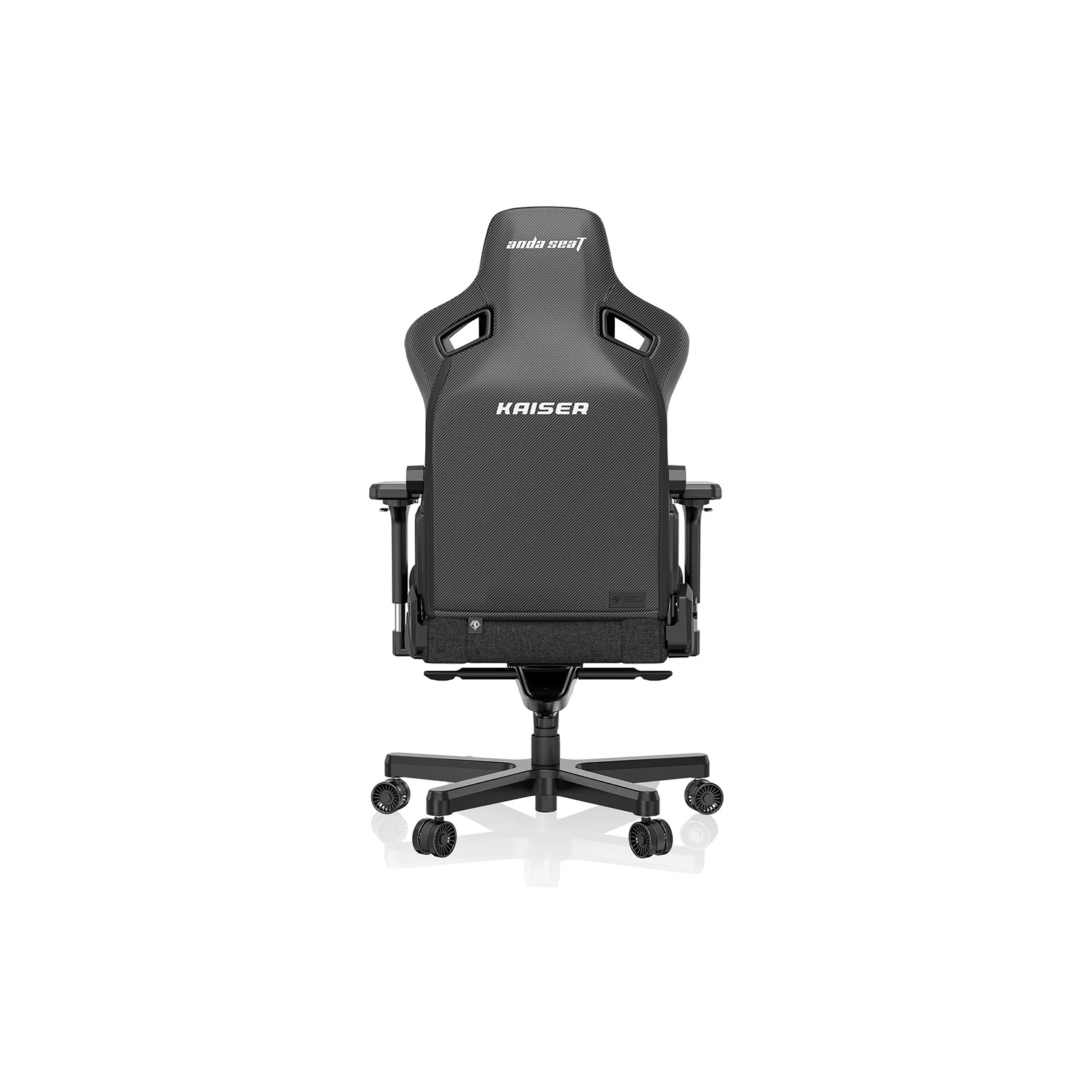 Кресло игровое Anda Seat Kaiser 3 Fabric Size XL Black (AD12YDC-XL-01-B-CF) изображение 3