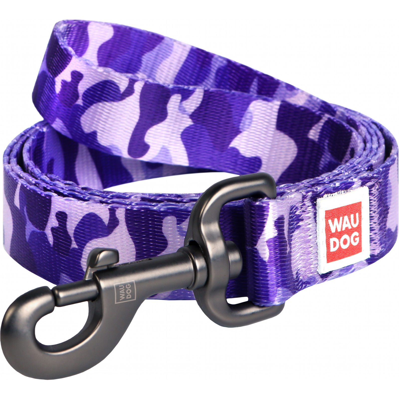 Поводок для собак WAUDOG Nylon "Фиолетовый камо" L Ш 25 мм (4887)