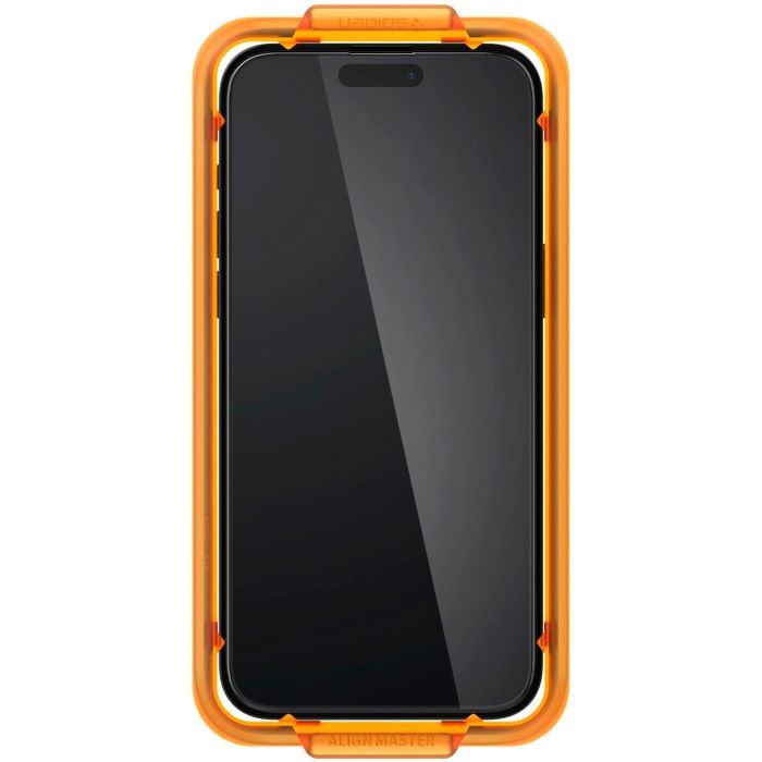 Скло захисне Spigen Apple iPhone 15 Plus Glas.tR AlignMaster FC Black (2P) (AGL06886) зображення 5