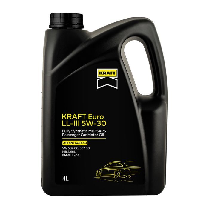 Моторное масло KRAFT Euro LL-III 5W-30, 4л (708433)