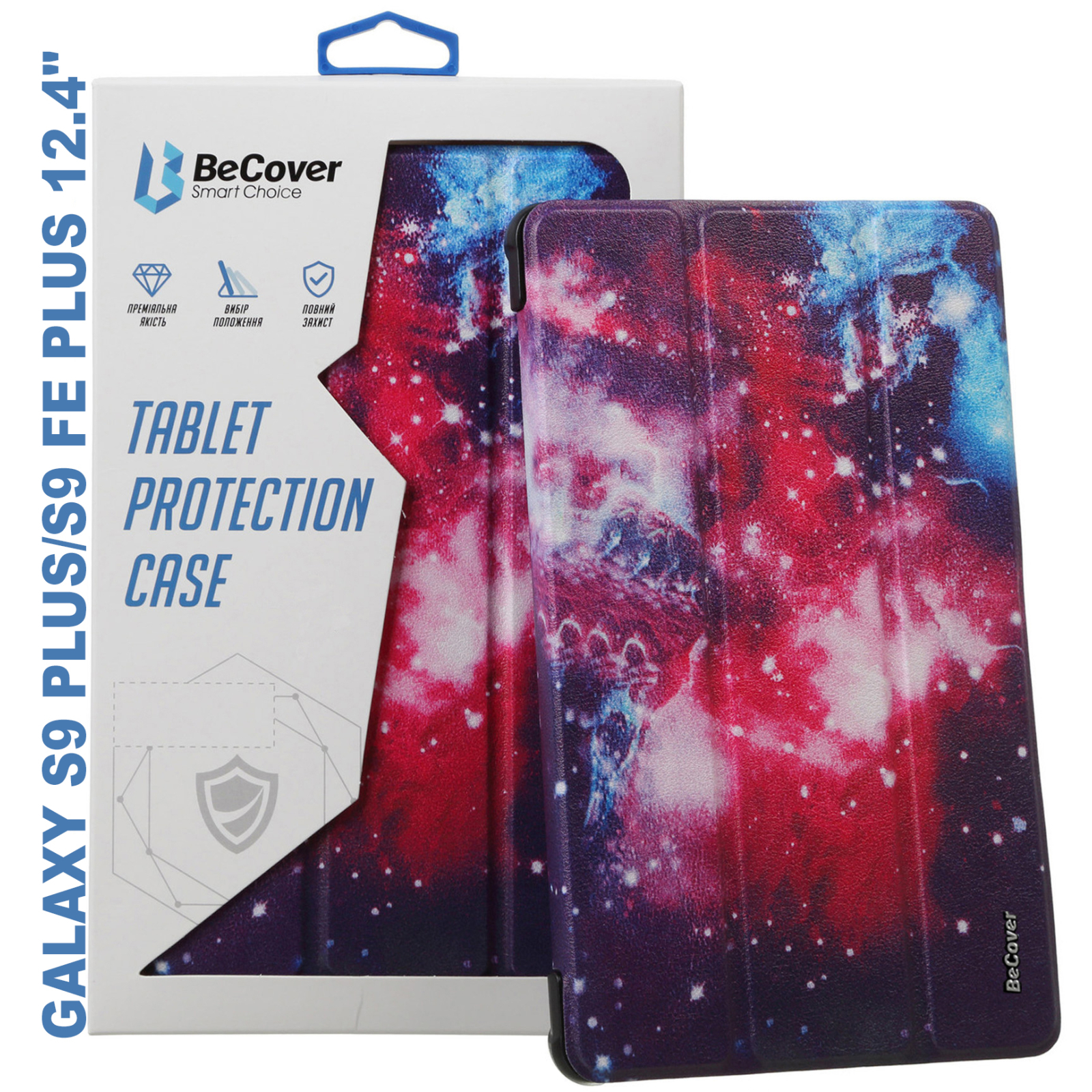 Чохол до планшета BeCover Smart Case Samsung Tab S9 Plus (SM-X810/SM-X816)/S9 FE Plus (SM-X610/SM-X616) 12.4" Gray (710324)