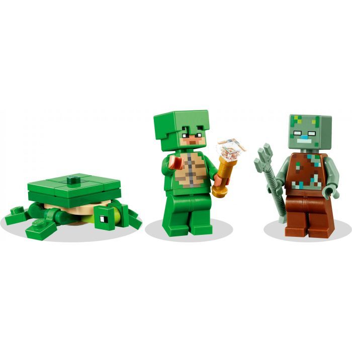 Конструктор LEGO Minecraft Пляжный дом в форме черепахи 234 деталей (21254) изображение 3