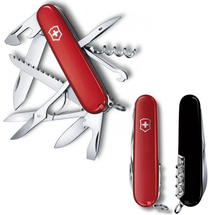 Нож Victorinox Huntsman Ukraine 91 мм Червоно-чорний (1.3713.1.3)