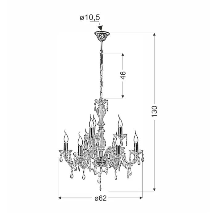 Люстра Candellux TERESA (38-94653) зображення 2