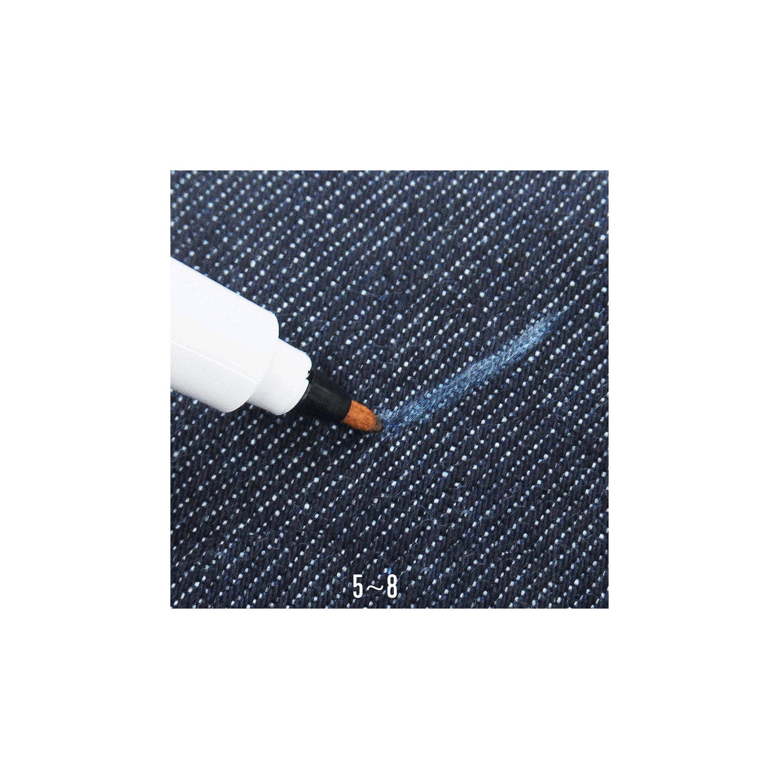 Художній маркер Marvy водорозчинний Water Erasable для розмітки тканини, Білий, 1 мм (752481423013) зображення 3