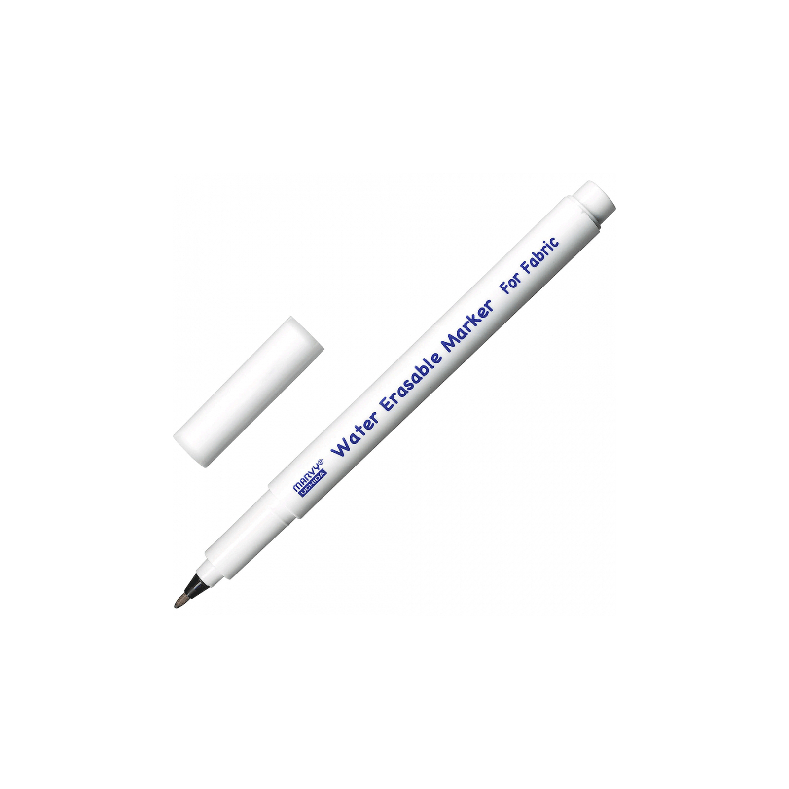Художній маркер Marvy водорозчинний Water Erasable для розмітки тканини, Білий, 1 мм (752481423013)