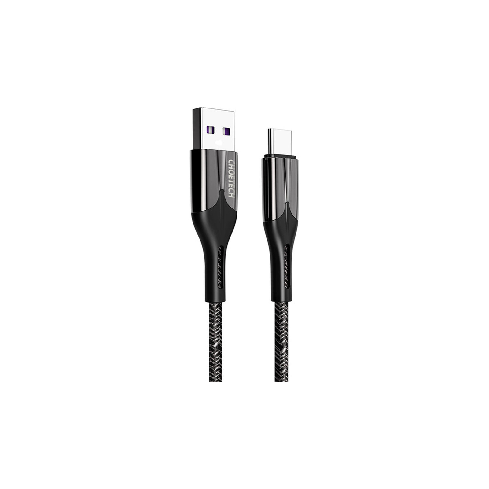 Дата кабель USB 2.0 AM to Type-C 1.2m 5A Choetech (AC0013-BK)