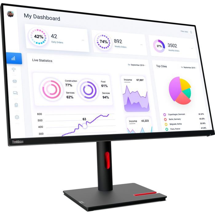 Монитор Lenovo T32p-30 (63D2GAT1UA) изображение 2