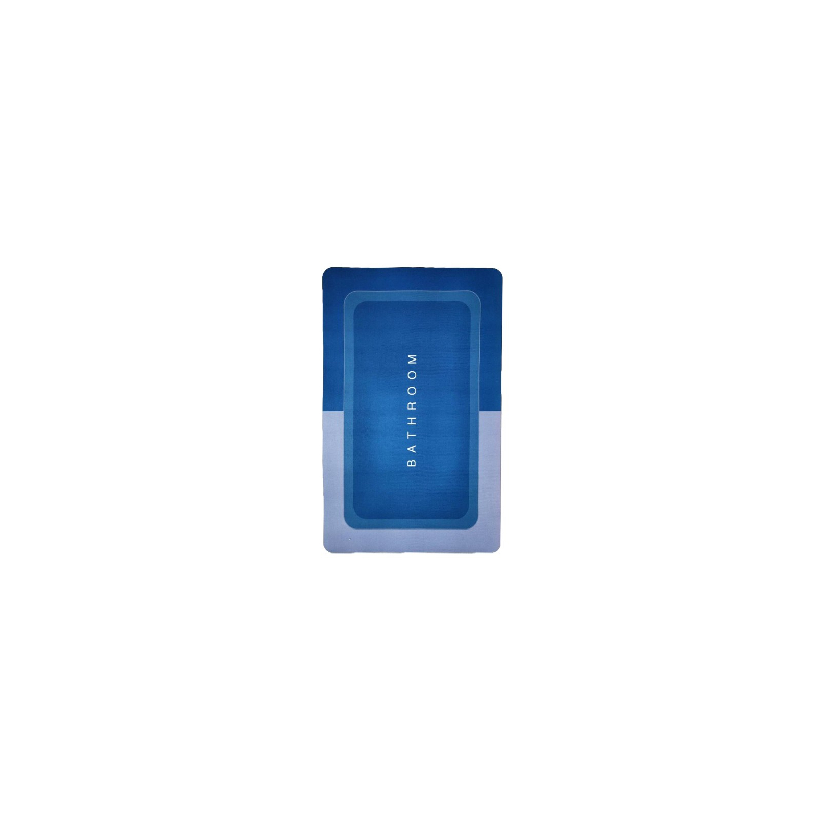 Коврик для ванной Stenson суперпоглощающий 40 х 60 см прямоугольный серо-синий (R30937 grey-blue) изображение 2