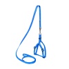 Шлей для собак Dog Extreme из нейлона регулируемая с поводком Ш 15 мм В:40-55 см голубая (07032) изображение 2