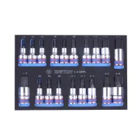 Набір торцевих головок KING TONY торцевих 1/2" 19 шт. (9-4129PRV)