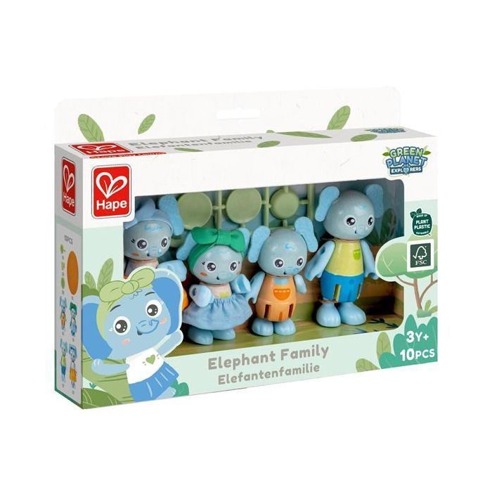 Игровой набор Hape деревянный Семья слоников (E3527) изображение 2