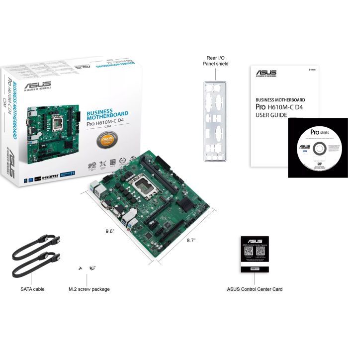 Материнська плата ASUS Pro H610M-C D4-CSM зображення 7