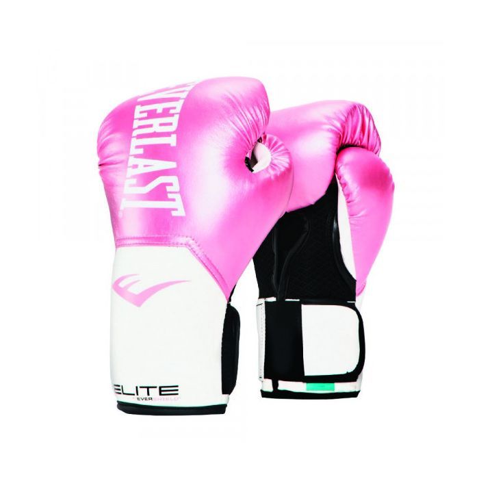 Боксерские перчатки Everlast Elite Training Gloves 884960-70-13 рожевий/білий 8 oz (009283594862)