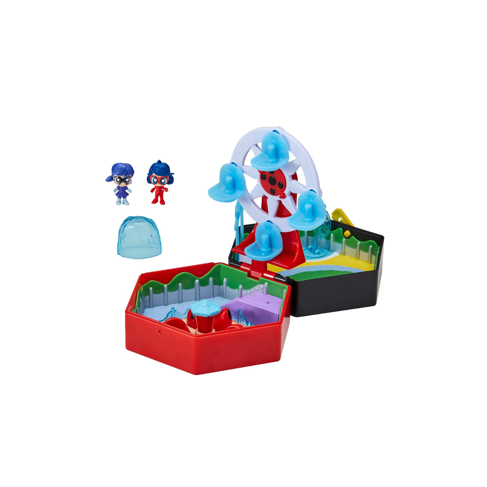 Игровой набор Miraculous Леди Баг и Супер-кот Chibi Парк развлечений 2 фигурки с аксессуарами (50553)
