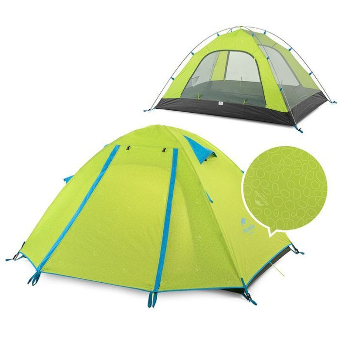 Палатка Naturehike двомісний P-Series NH18Z022-P 210T/65D салатовий (6975641887782) изображение 3