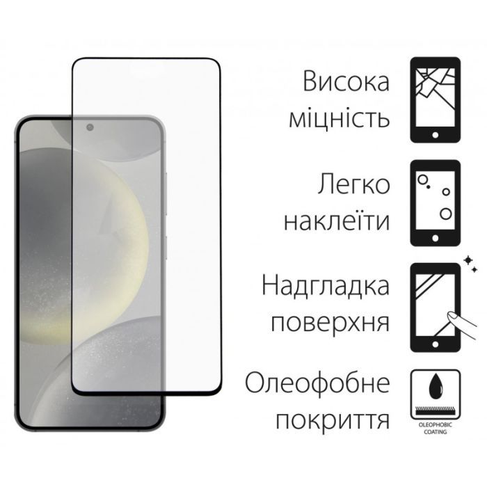 Стекло защитное Dengos Full Glue Samsung Galaxy S24 (black) (TGFG-351) изображение 2