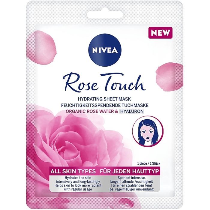 Маска для лица Nivea Rose Touch Hydrating Sheet Mask 1 шт. (9005800346854)