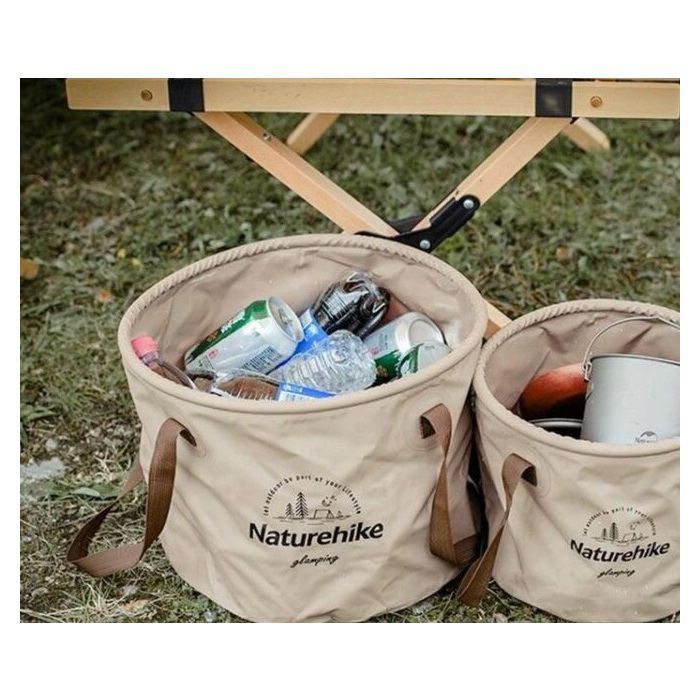 Відро складне Naturehike ПВХ NH20SJ040 10 л зелене (6927595764626) зображення 2