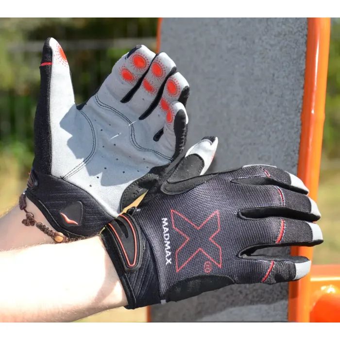 Перчатки для фитнеса MadMax MXG-103 X Gloves Black/Grey M (MXG-103-BLK_M) изображение 4