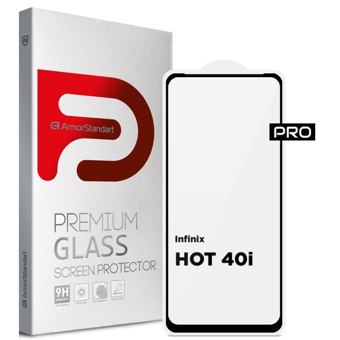 Скло захисне Armorstandart Pro Infinix HOT 40i Black (ARM73827)