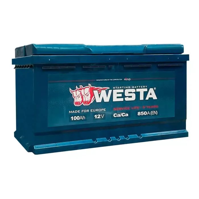 Аккумулятор автомобильный Westa 6CT-100 А WPR100