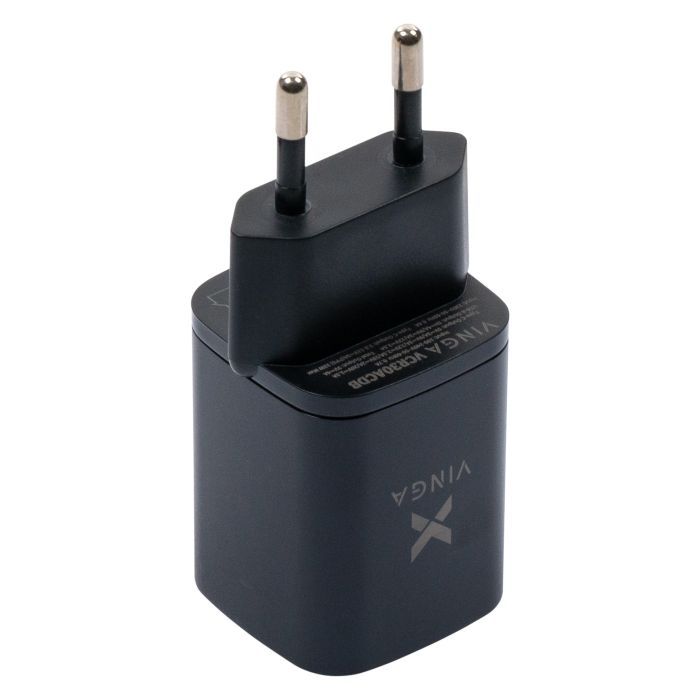 Зарядний пристрій Vinga USB-C PD30W + USB-A QC30W Display 33W Max (VCR30ACDB) зображення 4