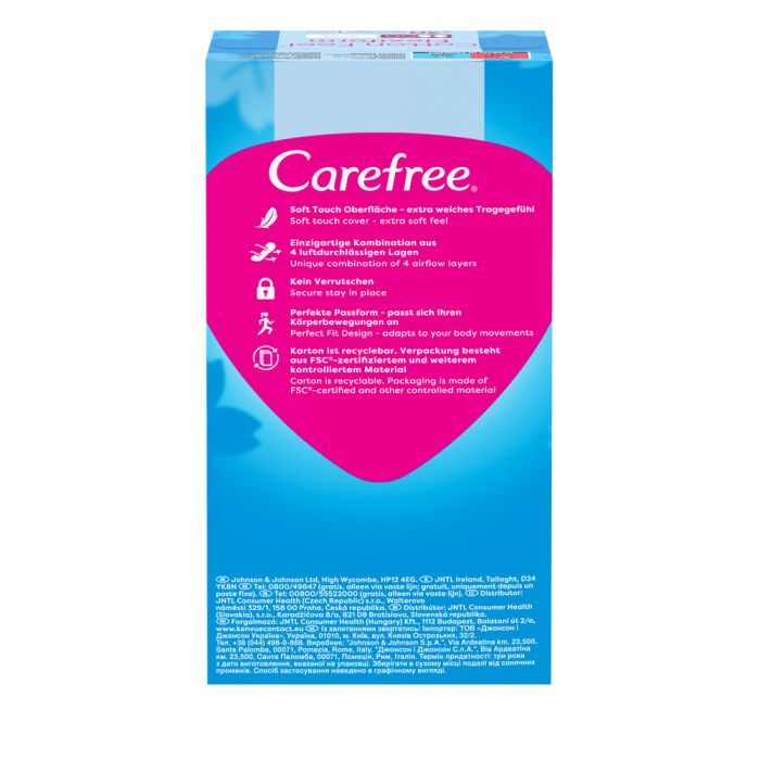 Ежедневные прокладки Carefree Cotton Feel FlexiForm 30 шт. (3574661257044) изображение 5
