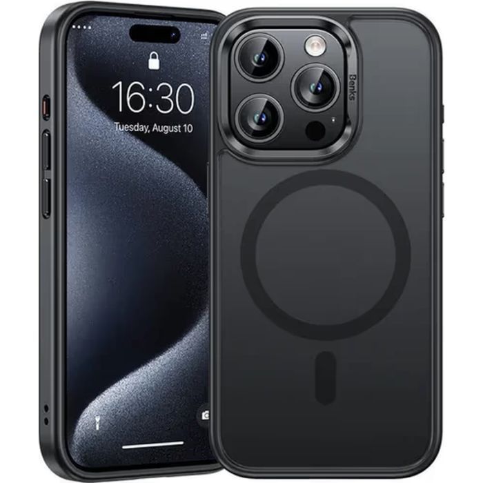 Чехол для мобильного телефона Benks MagClap Mist Protective Black for iPhone 15 Pro Max (1248532)