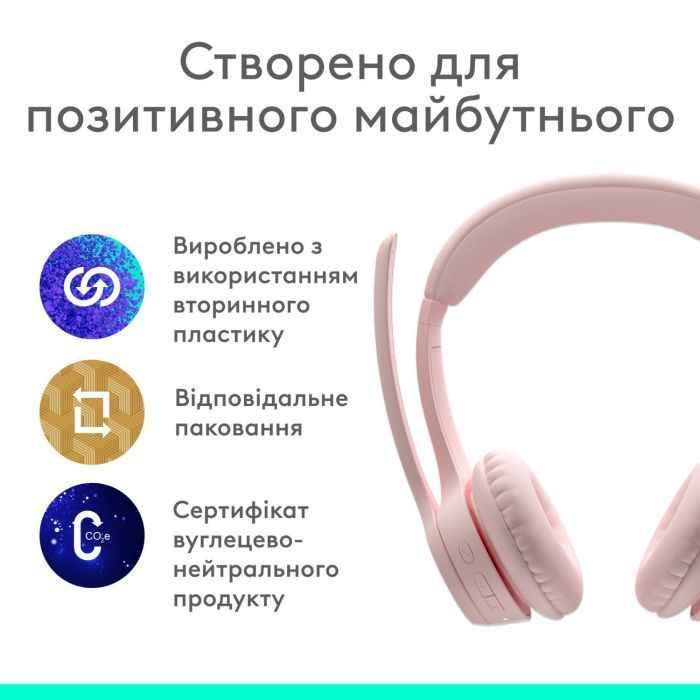 Наушники Logitech Zone 300 Bluetooth Graphite (981-001407) изображение 7