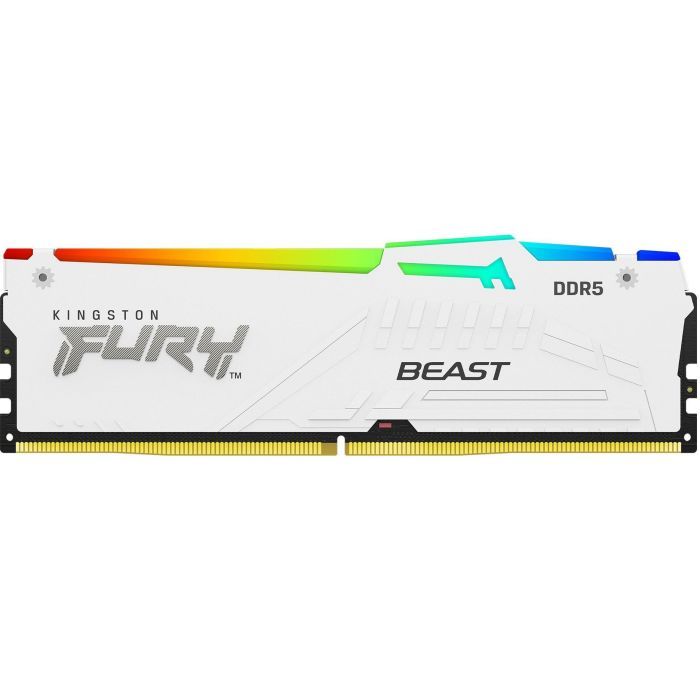 Модуль памяти для компьютера DDR5 16GB 6000 MHz Beast White RGB Kingston Fury (ex.HyperX) (KF560C30BWA-16)