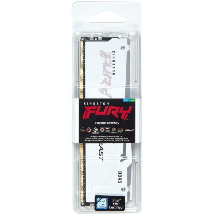 Модуль памяти для компьютера DDR5 16GB 6000 MHz Beast White RGB Kingston Fury (ex.HyperX) (KF560C30BWA-16) изображение 4
