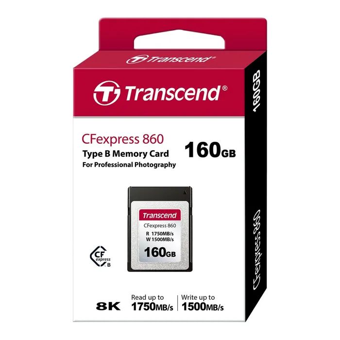 Карта памяти Transcend 160GB CFExpress Gen3x2 (TS160GCFE860) изображение 3