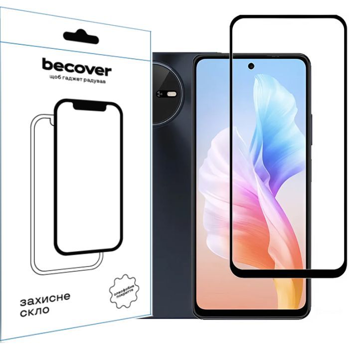Стекло защитное BeCover Oscal Tiger 12 6.78" Black (711579)