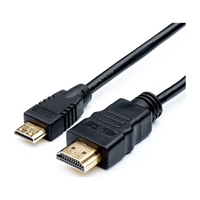 Кабель мультимедийный HDMI A to HDMI C (mini), 1.0m Atcom (11501)